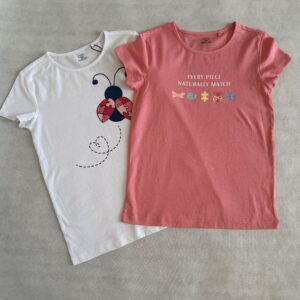 Dwupak T-shirt z krótki rękawem rozm.116 OVS