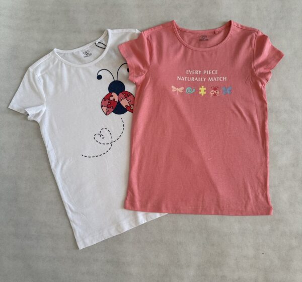 Dwupak T-shirt z krótki rękawem rozm.116 OVS
