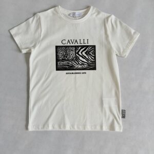 T-shirt biały rozm. 134-140 Roberto Cavalli