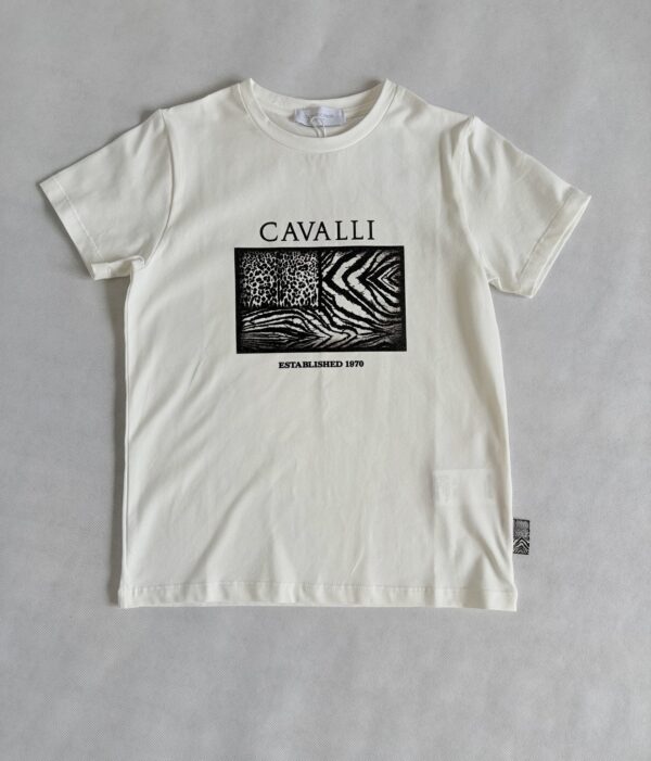 T-shirt biały rozm. 134-140 Roberto Cavalli