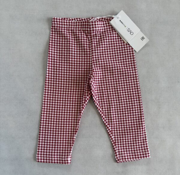 Legginsy w kratkę czerwone rozm. 86 OVS - obrazek 2