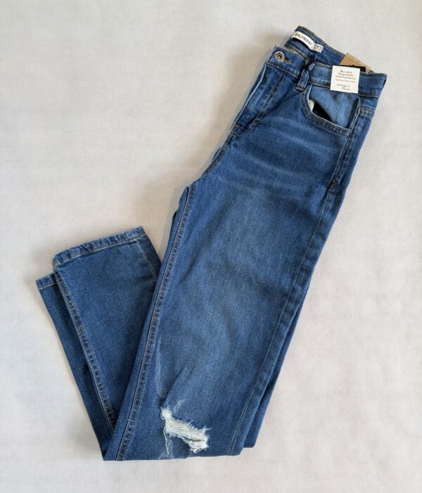 Spodnie Jeansowe Skinny z przetarciami rozm. 170 OVS