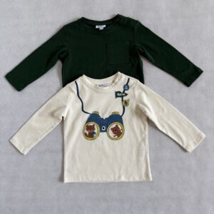 Dwupak t-shirt z długim rękawem OVS rozm. 74