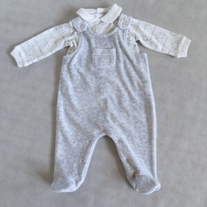 Komplet niemowlęcy kaftanik+ śpiochy zapinane w kroku OVS rozm. 56