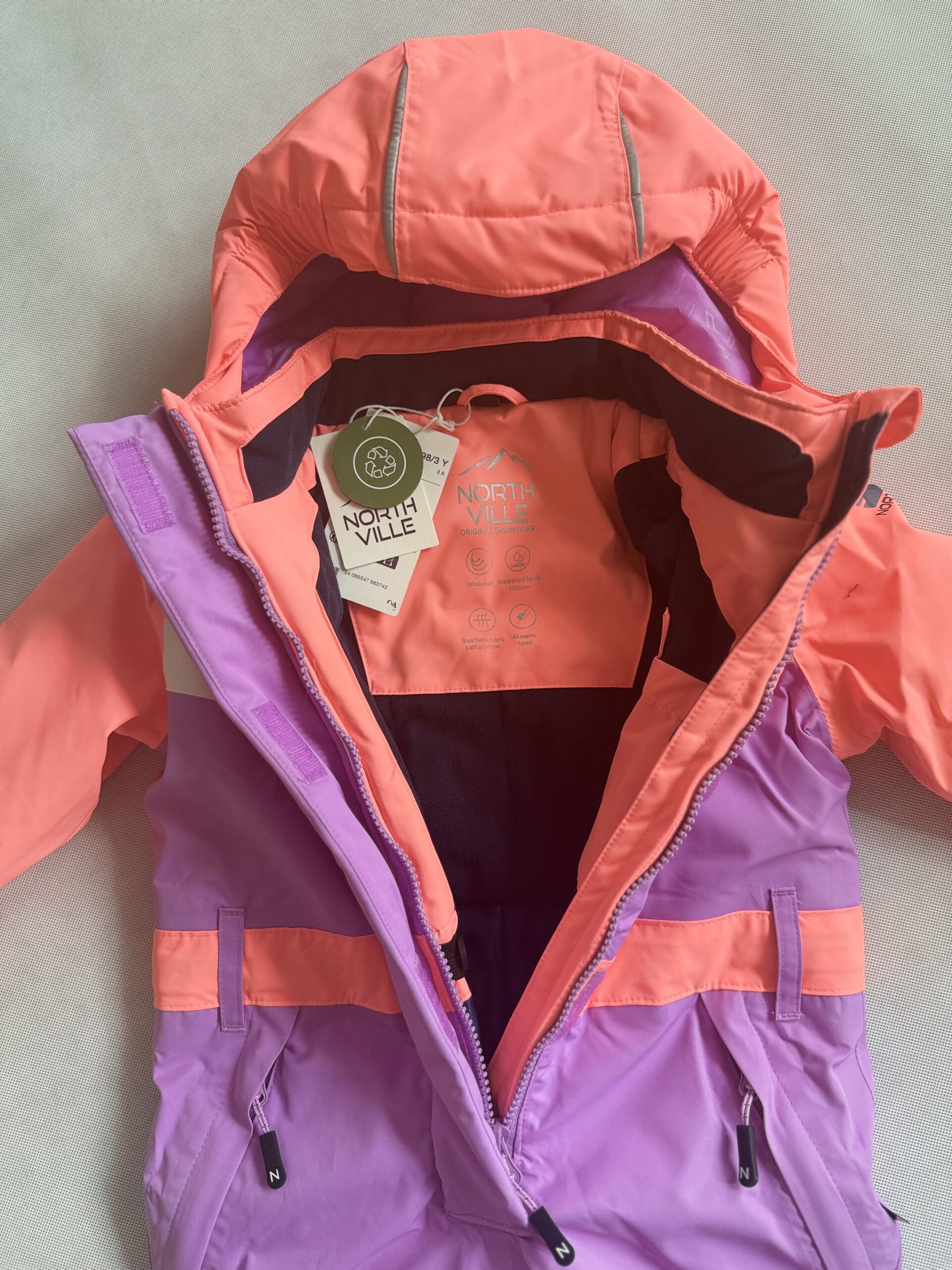 Kombinezon narciarski z kapturem C&A rozm. 98 - obrazek 3