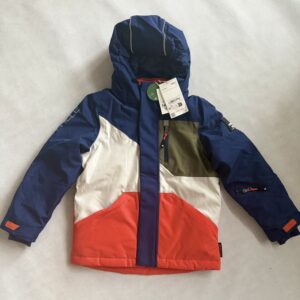 Kurtka narciarska w bloki kolorów z kapturem- nieprzemakalna C&A rozm. 128