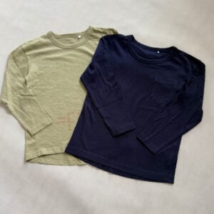 Dwupak koszulka z długim rękawem GEORGE rozm. 104-110