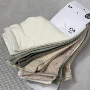 Wielopak- 10 par krótkie skarpetki C&A rozm. 24-26