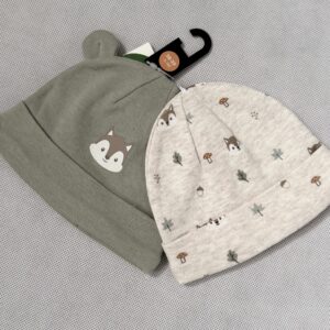 Dwupak czapka niemowlęca C&A rozm. 38-39/0-1 M