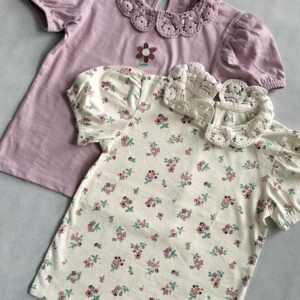 Dwupak koszulka z krótkim rękawem z kołnierzem C&A rozm. 116