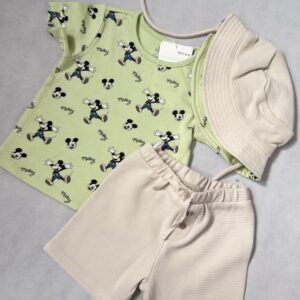 Komplet niemowlęcy Myszka Miki 3-częściowy C&A rozm. 68