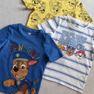 Wielopak 3szt koszulka z krótkim rękawem Psi Patrol rozm. 122