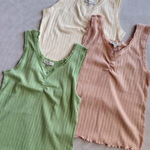 Wielopak 3szt. top z marszczeniem C&A PREMIUM rozm. 152