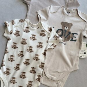 Wielopak 3szt body z krótkim rękawem C&A rozm. 104