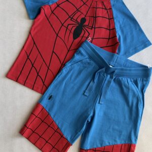 Komplet Spider-Man koszulka i krótkie spodenki C&A rozm. 116
