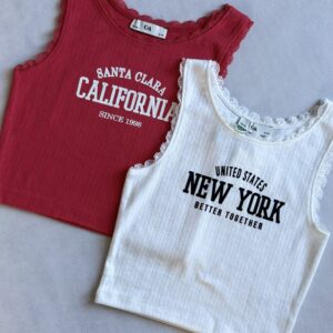 Dwupak top w prążki C&A rozm. 152