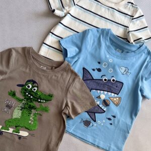 Wielopak- 3 szt. koszulka z krótkim rękawem C&A rozm. 92