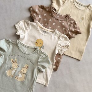 Wielopak 4szt. koszulka z krótkim rękawem rozm. 86