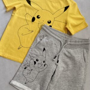 Komplet Pokemon spodenki i koszulka C&A rozm. 122