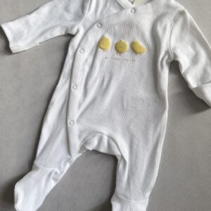 Pajacyk niemowlęcy prążkowany "My first Easter" M&S rozm. 50