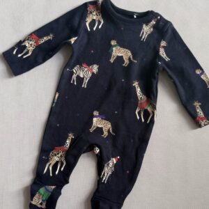 Pajacyk niemowlęcy zwierzątka safari M&S rozm. 54